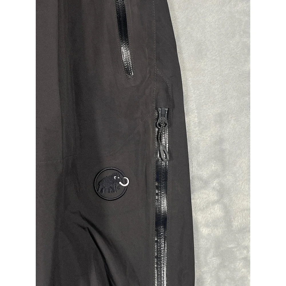 Mammut Gore-Tex Hardshell Pants Mens Large Gray Full Side Zip 1020-12251